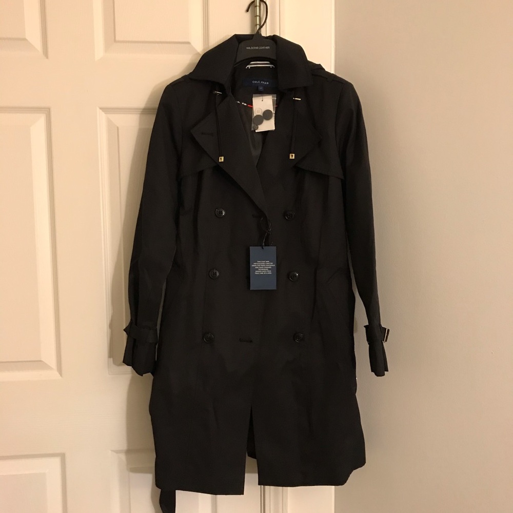 COPY - Cole Haan Signature Hooded Trench Coat